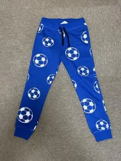H&M サッカーボール柄 ロングパンツ 128
