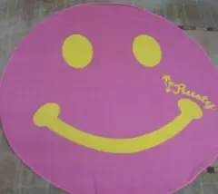 夏物SALE！ RUSTY ☆ 丸型 ☆ バスタオル ビーチタオル ☆ ピンクのサムネイル