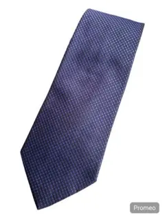 【Dunhill ネクタイ｜上質ネイビー小紋】