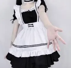メイド服 6点セット ロリータ 仮装 イベント コスプレ クラシック し16