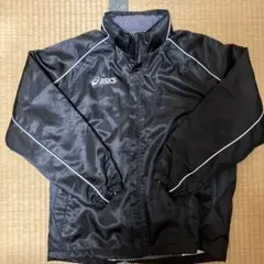 asics ウィンドブレーカー ブラック　140サイズ　美品