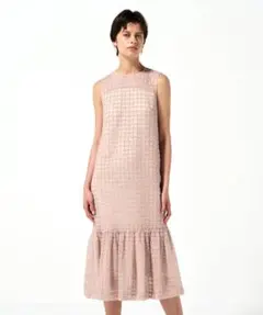 GRACECONTINENTALdiagramチュールチェックワンピースドレス