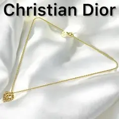 Christian Dior ディオール ハートラインストーン ネックレス