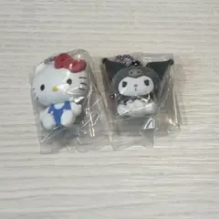 サンリオキャラクターズ ふわふわフロッキーマスコット ハローキティ クロミ