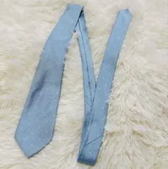 CELINE 셀린느 넥타이 마카담 무늬 트리온프 이탈리아제 하늘색
