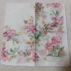 新品HANAEMORI 花柄 ハンカチ 蝶々　バタフライ　森英恵