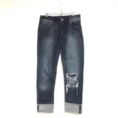 【美品】zara ダメージ デニム パンツ