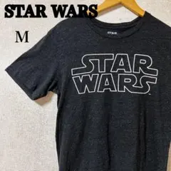 【美品】STAR WARS スターウォーズ Tシャツ ロゴ Mサイズ グレーのサムネイル