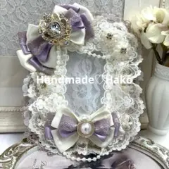 No.431♡硬質カードケースデコ　レースデコ　トレカデコ痛硬質ケース痛ロゼット