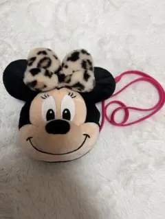 ミニーマウス ヒョウ柄　ポシェット