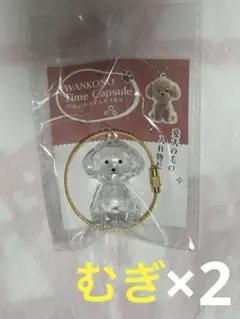 新品未使用 むぎ2個 わんこのタイムカプセル アミューズメント①