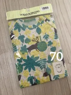 【新品】オーシャン＆グラウンド 半袖ロンパース 70cmのサムネイル