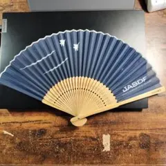 JASDF ネイビー 扇子 鳥のデザイン