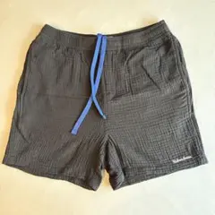 ZARA ダーク　ブラック　コットン　ショートパンツ M