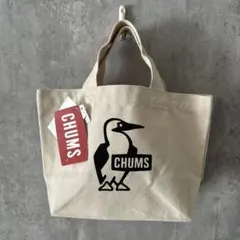 チャムス、トートバッグ、ミニバッグ、新品未使用品、お弁当バッグ、アイボリー、