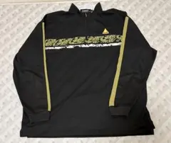 ルコック　ブラック　ジップアップ長袖シャツ　4L