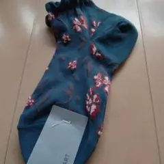 JILLSTUART❀花柄ソックス ブルーのサムネイル