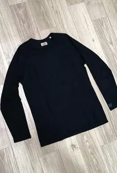 ハリウッドランチマーケット ストレッチフライス ロングスリーブ BLACK