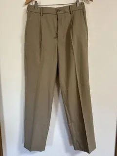 UNIQLOユニクロ　タックワイドパンツ S ベージュ　メンズ
