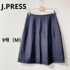 ジェイプレス　Aラインタックスカート　オフィス　通勤　ネイビー