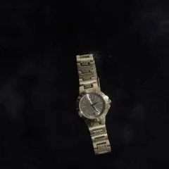 カシオ　シルバー アナログ時計 ステンレスバンド