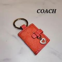 COACH チャーム Picture Frame シグネチャー レッド
