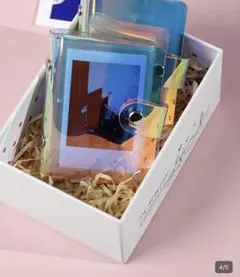 カードチェキ　透明フォトアルバム　オーロラ　2個セット　ケース　入れ物