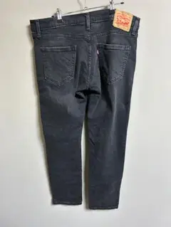 リーバイス511スリムフィットブラックユーズドデニム