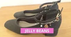 未使用【JELLY BEANS】スエード アンクルストラップ パンプスのサムネイル
