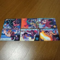 ストリートファイター2　カードダス　6枚