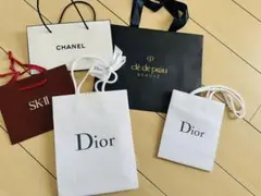 シャネル　CHANEL ディオール　DIOR 紙袋　ショップ袋　5点セット
