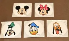ディズニーランド　パーク内　キャラクターシール5枚セット