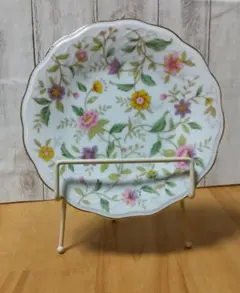 ナルミ/NARUMI他　花柄大皿＆花柄小皿　縁金彩　ボーンチャイナ