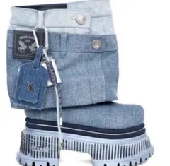 yello BLUE JEAN BABY PLATFORM ショートブーツ - メルカリ