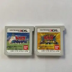 トリコ2本セット　グルメモンスターズ　グルメガバトル　3DS中古ソフト