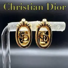 極美品✨　Dior　イヤリング　CD ロゴ　サークルロゴ　希少　刻印　049