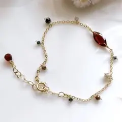 ✩エナソルーナ✩K10✩カラフルストーン✩ネックレス✩ ✩エナソルーナ✩K10✩カラフルストーン✩ネックレス✩ - メルカリ