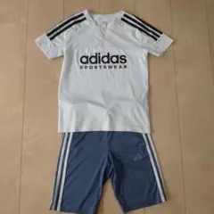 adidas スポーツウェア ホワイト/グレー 子供用120