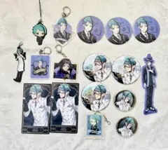 ツイステッドワンダーランドセットツイステ缶バッジ ジェイド ブロマイド アクスタ