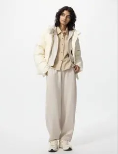 UNIQLO ドライスウェットカーブパンツ M 標準丈