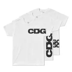 CDG x Hanes 3-Pack T-Shirt Set (White)のサムネイル