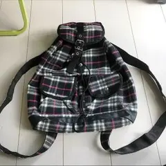 新品、未使用！可愛いチェックのリュック♡