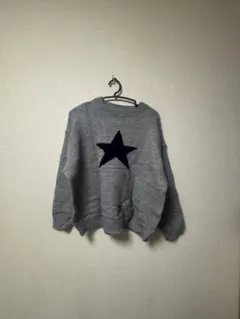 グレー 長袖セーター