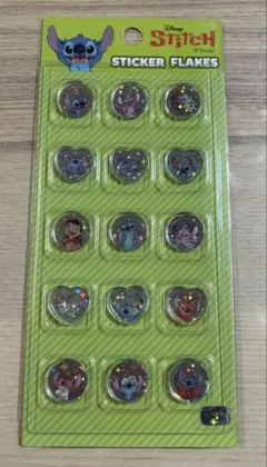Disney STITCH ステッカーフレークス シールのサムネイル