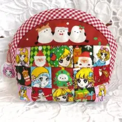 SALE ! クリスマスパッチワークミニポーチ