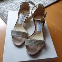 JIMMY CHOO サンダル シャンパン 34.5