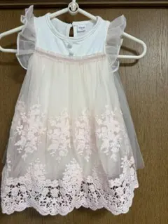 idea フリル付きベビードレス 86サイズ