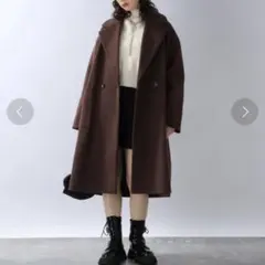 新品　ジーナシス　ウーリーテックBIGカラーコートのサムネイル