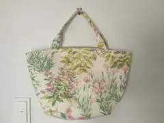 ハンドメイド 花柄トートバッグ　インナーバッグ付