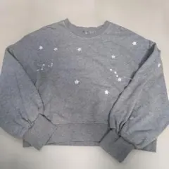 【ニコアンド】エンブロクルースウェットプルオーバー 星柄
